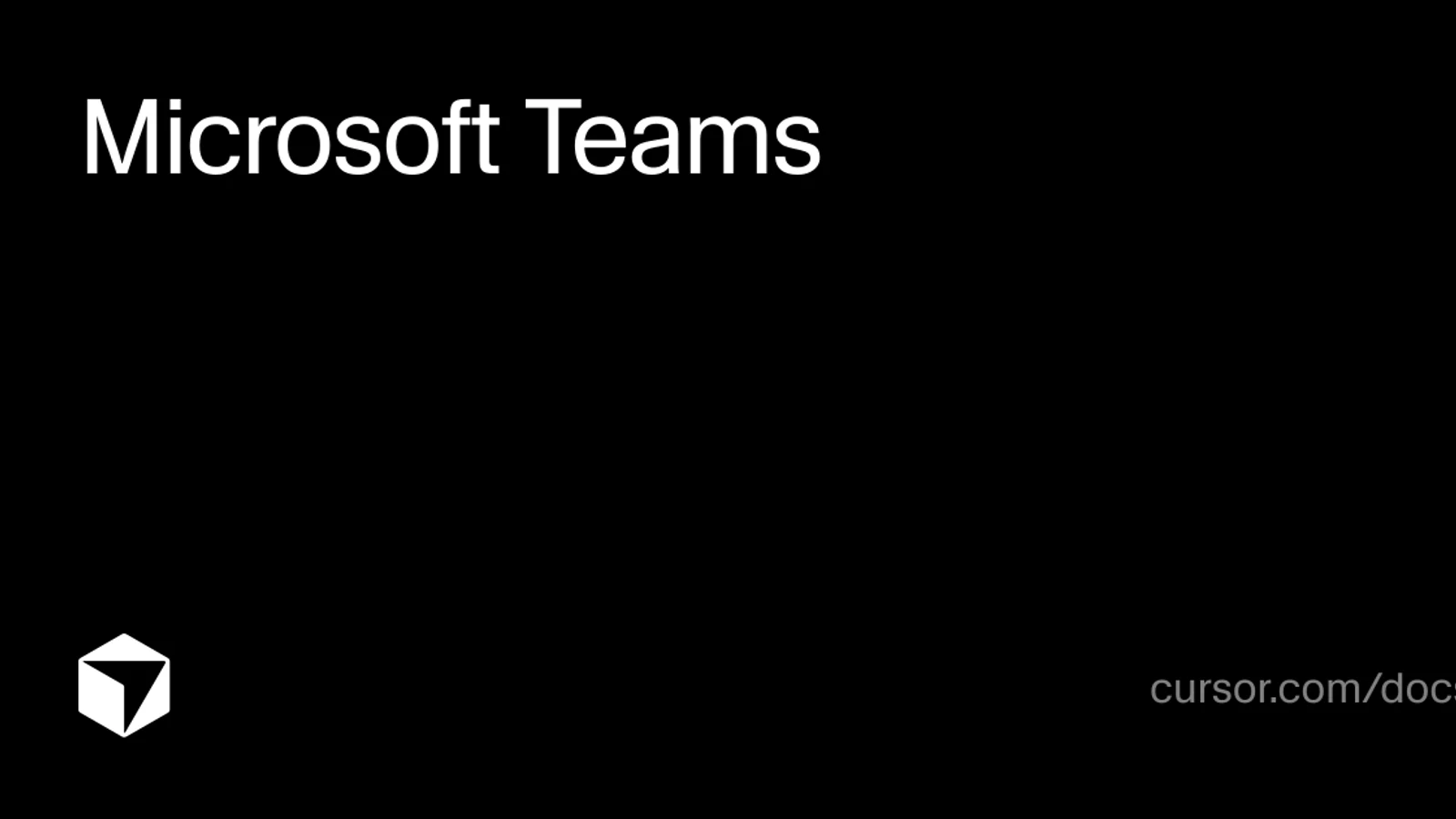 Cursor Brings Cloud Agents to Microsoft Teams